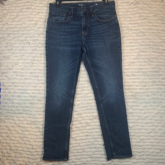 OLD NAVY MENS 34X32 BLUE JEANS TAPERED STRETCH CASUAL OUTDOOR (34X31) - Picture 1 of 15